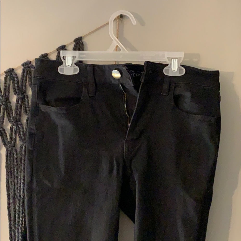 Black high waisted skinny American eagle jeans